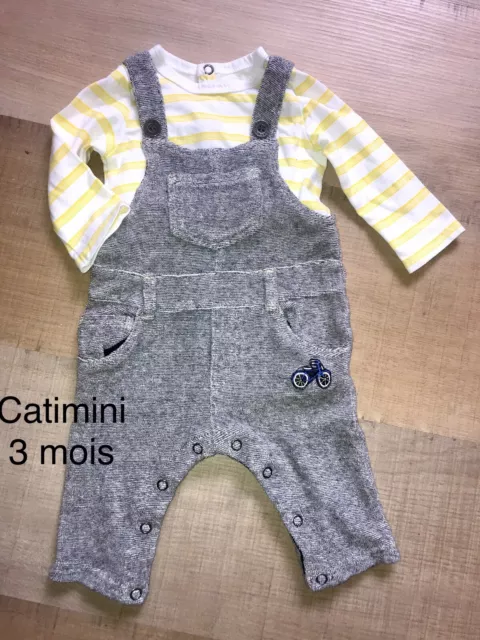 CAtimini 3 MOIS GARCON : Combinaison Été tissu éponge  TBE