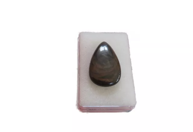 Augen Obsidian-Obsidiane Cabochon 32,8x20 mm 26 ct. Nr. U30608