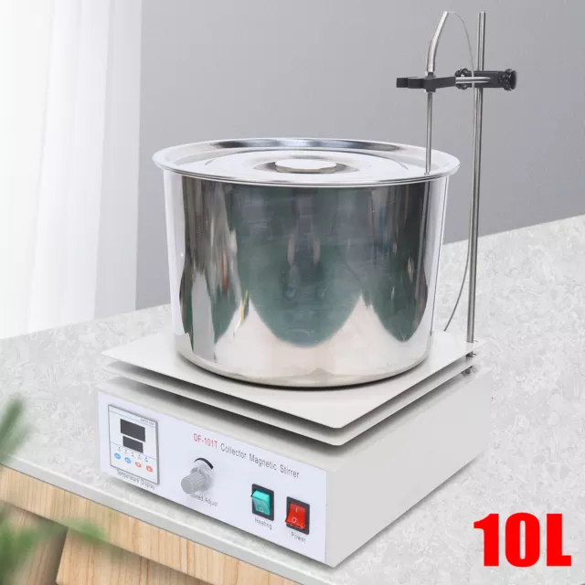 Df-101t Digital Heat Collecting Magnetic Stirrer Lab Heat Thermal Oil Bath 110V