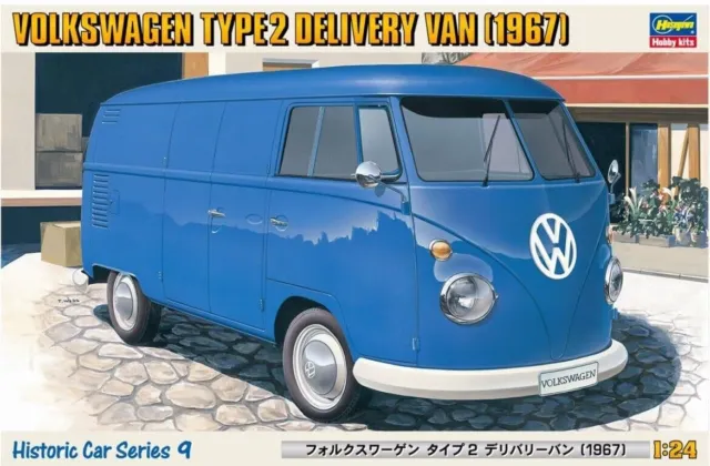 Hasegawa HC9 1:24 Volkswagen Tipo 2 Furgoneta de Reparto 1967 Kit de Modelo...