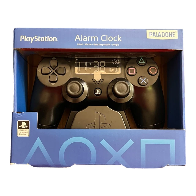 PLAYSTATION PS4 CONTROLLER Alarm Clock Paladone Black Micro USB Sony PS