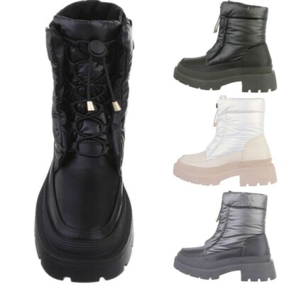 Donna Taglia: 36 EU Snowboots Verde Miinto Donna Scarpe Stivali Stivali da neve 