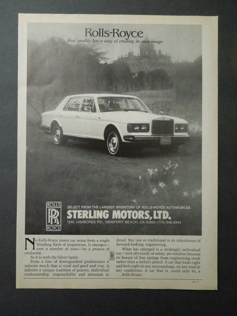 1984 STERLING MOTORS LTD. Magazine Ad - Rolls-Royce Dealership