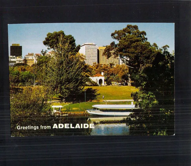 D0049 Australia SA Adelaide Victoria Dr Police Stn Torrens River postcard