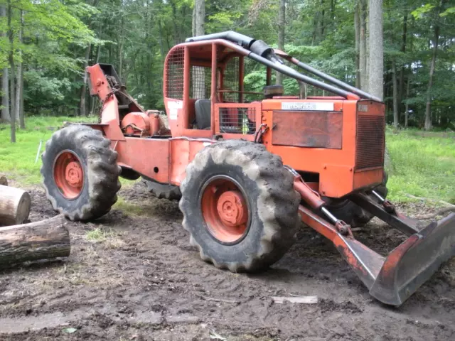 TIMBERJACK 230 Log SKIDDER / Rare Wide Frame SKIDDER / Fresh Rebuilt Motor