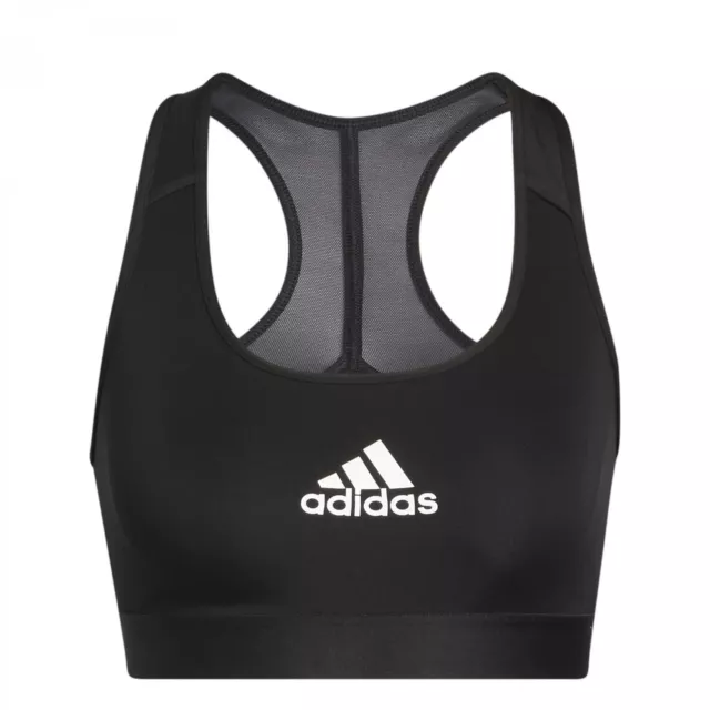 Sports Bra Adidas Powerreact Black (Size: L) Clothing NEW