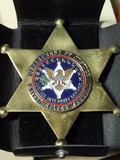 United States Marshal Deputy Badge  Stamp Seal 6 Point