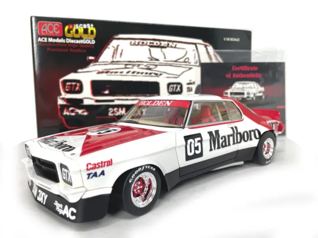 ACE 1/18 HOLDEN HQ GTS MONARO SPORTS SEDAN HDT 05 PETER BROCK NEW IN BOX w CERT