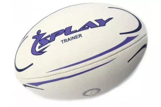 Splay Trainer Rugby Ball Purple Size 3 4 5 TRAINING Rubber Pre Match balls