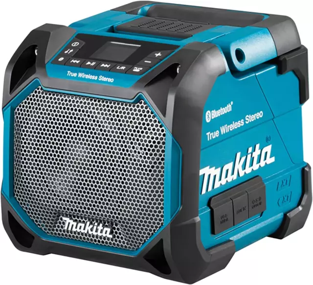 Makita DMR203 Li-Ion 10-8V/12V Max CXT /14.4V/18V LXT Job Site Speaker Bluetooth