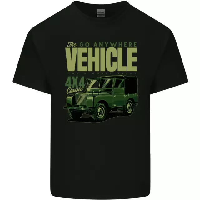The Go Anywhere Vehicle 4X4 Off Roading Mens Cotton T-Shirt Tee Top