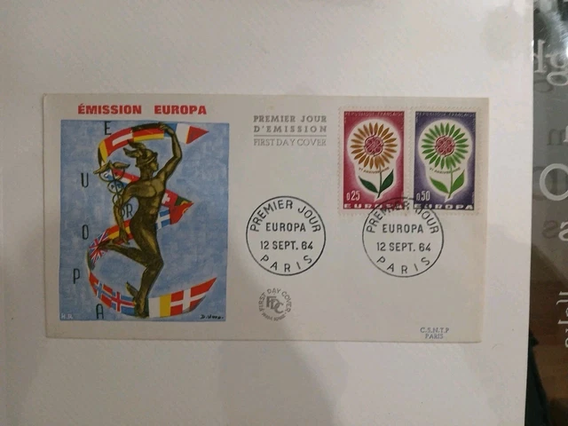 Timbres premier jour français de 1961 à 1965 Enveloppe