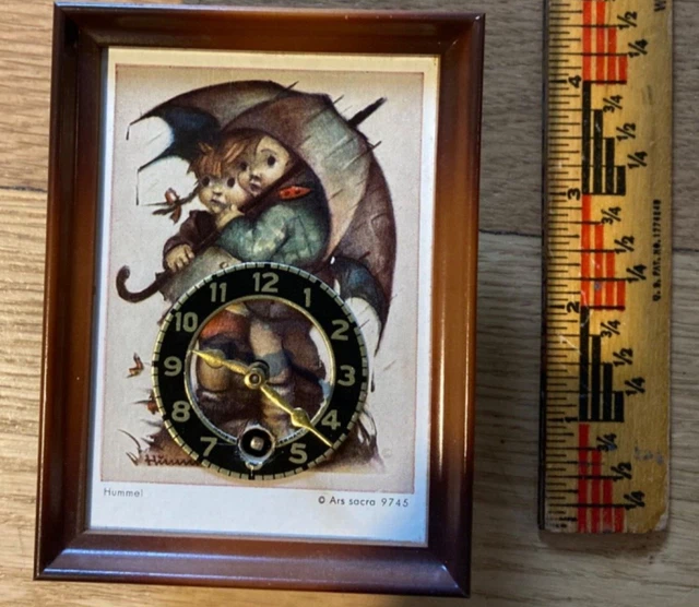 Vintage Hummel Miniature Clock Ars Sacra 9745 Germany Wind Up Clock *Parts Only