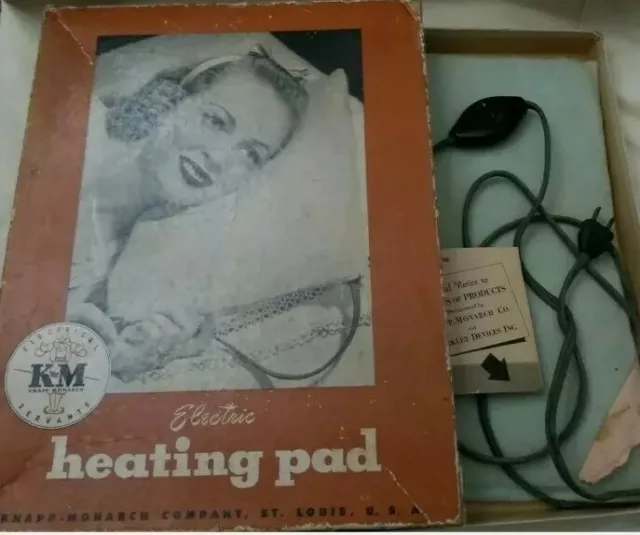 Heating Pad KM Knapp-Monarch Electric Servants Original Electrical Vintage ⬇️