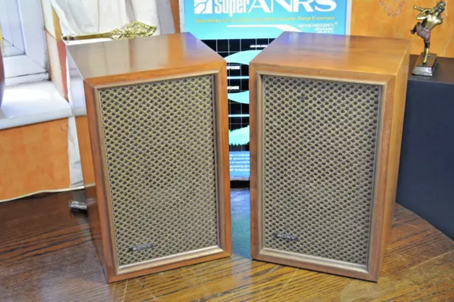 Sony SS-210 2 way vintage Hi-fi speakers - 18 watts, raw wire/AUDIO/MUSIC/  F400