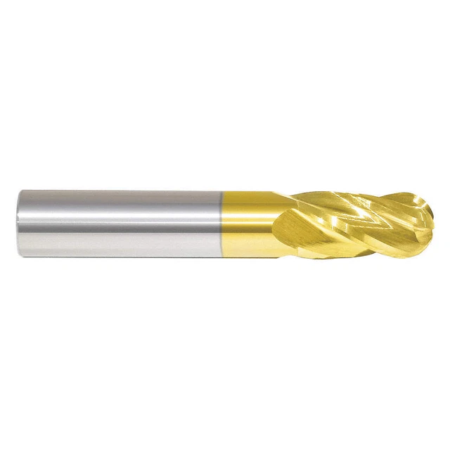 GRAINGER APPROVED 223-000995 Ball End Mill,Single End,1/64",Carbide