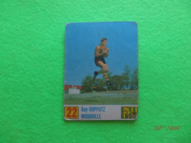 Ray Huppatz - Woodville - 1971 Kelloggs SANFL Footy Festival - Card 22