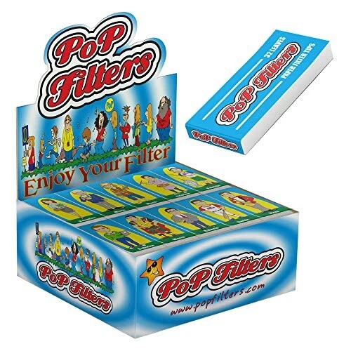 1600 Pop Filtrer in Carta Filtri 1 Box 50 Confezione da 32 Blocchetti