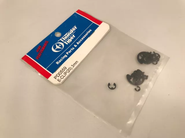 Thunder Tiger PD0559 E-Clip (20 Pcs) - EB4/S1/S2 Modélisme