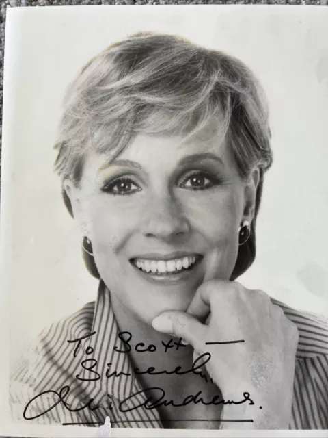 Julie Andrews Stunning SIGNED PHOTO COA Gorgeous PSA to Scott Julie Andrews Stunning SIGNED PHOTO COA Gorgeous PSA to Scott
