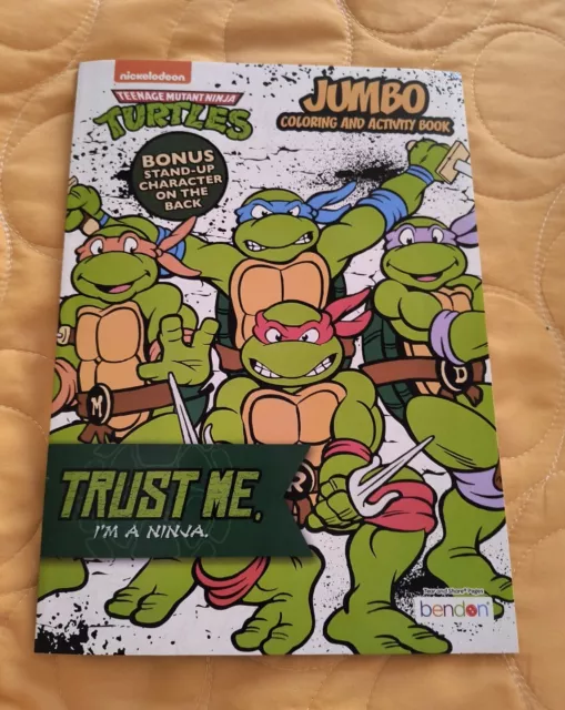 Teenage Mutant Ninja Turtles Jumbo Coloring Book Tear & Share pages🆕🆓 Shipping