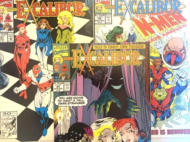 Excalibur Number's 44-45 & 47. (3 Issue Lot). 1St Series. 1991/92. Marve Comics