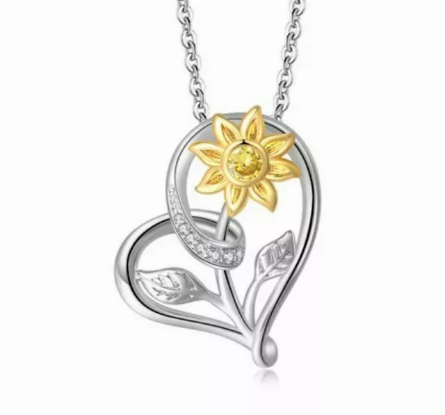 Sunflower Necklace for Women You Are My Sunshine Necklace