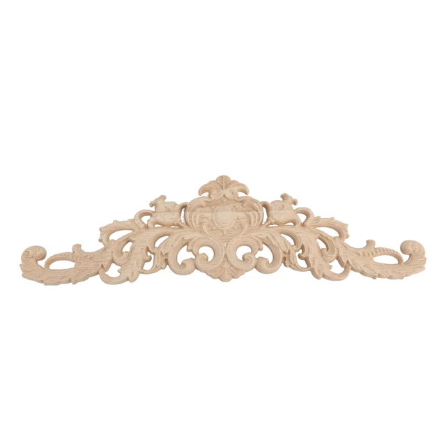 Onlays 'appliques En Bois 4 Onlays 'angle Et 1 Long Onlay En Bois Sculpté
