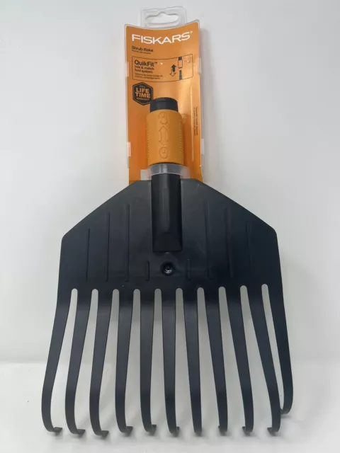 Fiskars Quikfit 11 Tine Replacement Shrub Rake Head NEW Lifetime Replacement