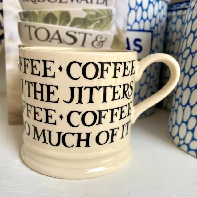 Emma Bridgewater Black Toast & Marmalade Too Much Coffee Baby Small Mug 1st Best