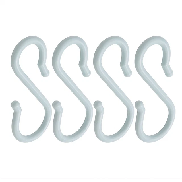 Ciotola coppa punzone plastica ganci a forma di S 4 pz X9F8