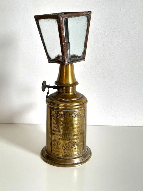 Ancien Verre Inactinique Rouge Pour Lampe JUNIUS - Tulipe Globe Style Lampe Pigeon - Vintage