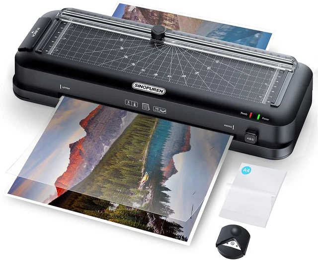 Laminator Machine, 9-Inch Thermal Laminator, A4, Letter Size, Black