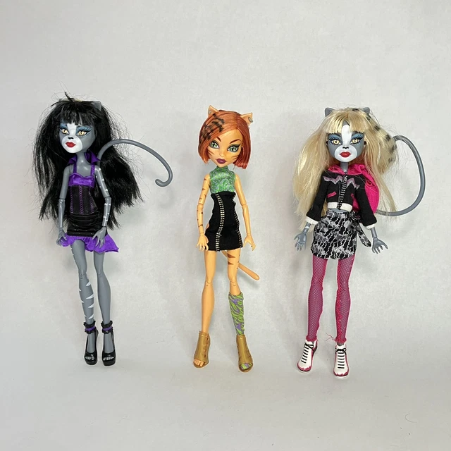 Monster High Set Toralei + Werecat Twins - LOT 3 dolls