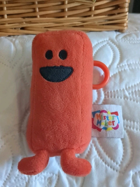 MR. MISTER MAKER Red Rectangle Shape Plush TV Figure Gosh Designs ...