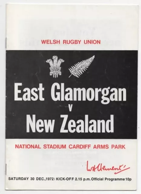 Dec 72 EAST GLAMORGAN v NEW ZEALAND