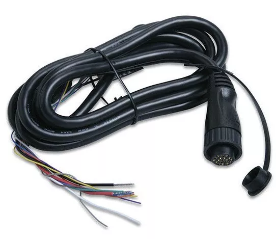NIB Garmin GPSMAP ChartPlotter Power Data Cable Cord -Bare Wire Hardwire 19 Pin