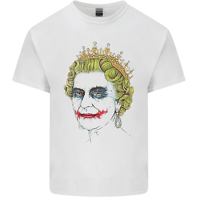Banksy La Regina fingendosi il Joker da Uomo Cotone T-Shirt Tee Top
