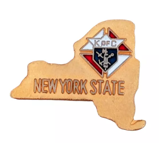 New York State Knights Of Columbus Lapel Hat Jacket Pin K of C