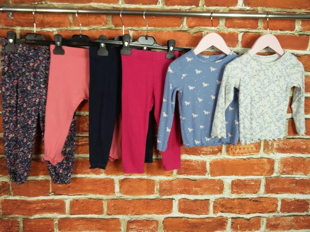 BABY GIRL BUNDLE AGE 12-18 MONTHS NEXT MONSOON etc LONG SLEEVE TOP TROUSERS 86CM