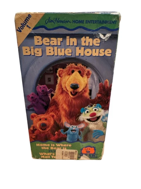 BEAR IN THE Big Blue House Volume 1 Childrens VHS Tape Home Is Where ...