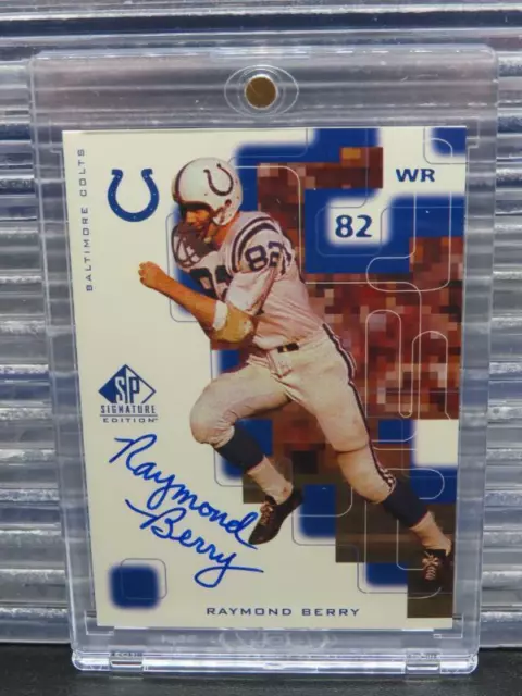 Upper Deck SP 1999 edición exclusiva Raymond Berry autógrafo automático #RY Colts