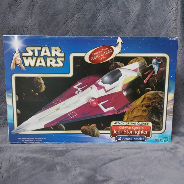 Star Wars Obi Wan Kenobi's Jedi Starfighter Hasbro 84869 Attack Of The Clones