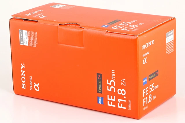 Sony Zeiss Sonnar T* FE 55 mm 1:1,8 ZA Objektiv SEL55F18Z NEU + OVP
