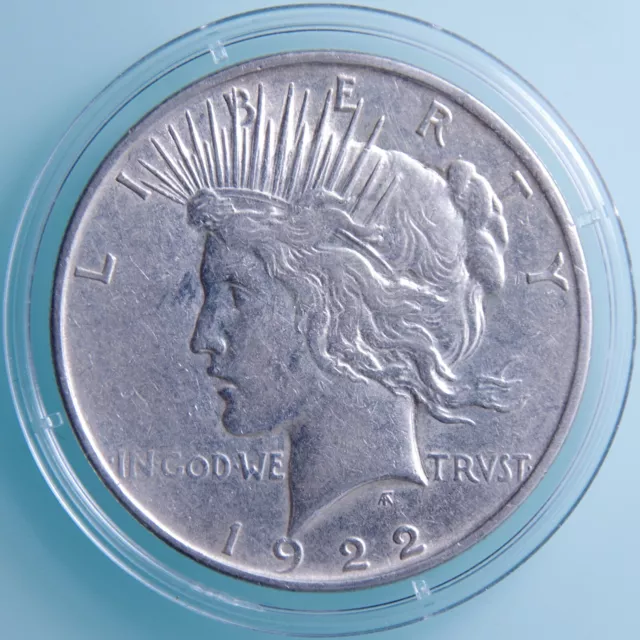 USA - 1 Dollar 1922 D - Peace Dollar - Denver - Silber