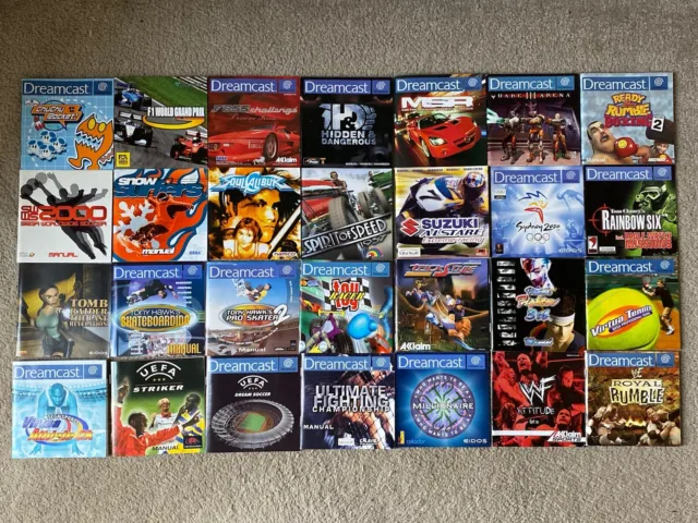 28 X Sega Dreamcast Game Manuals Bundle Job Lot