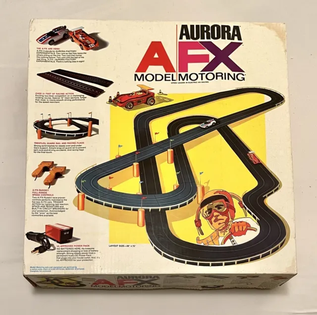 Vintage 1970s Aurora AFX Race Track Set Box Only No Slot Cars