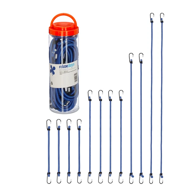 Tendeurs Attaches Sangles bagages bâche avec Crochets Fixation Accrocher Fixer