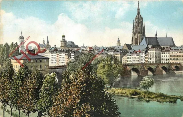 Picture Postcard; Frankfurt Am Main, Dom und Alte Brucke