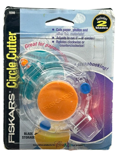 FISKARS Cortador de Círculos Cortes Perfectos 9380 PaperCrafting Libro de recortes NUEVO